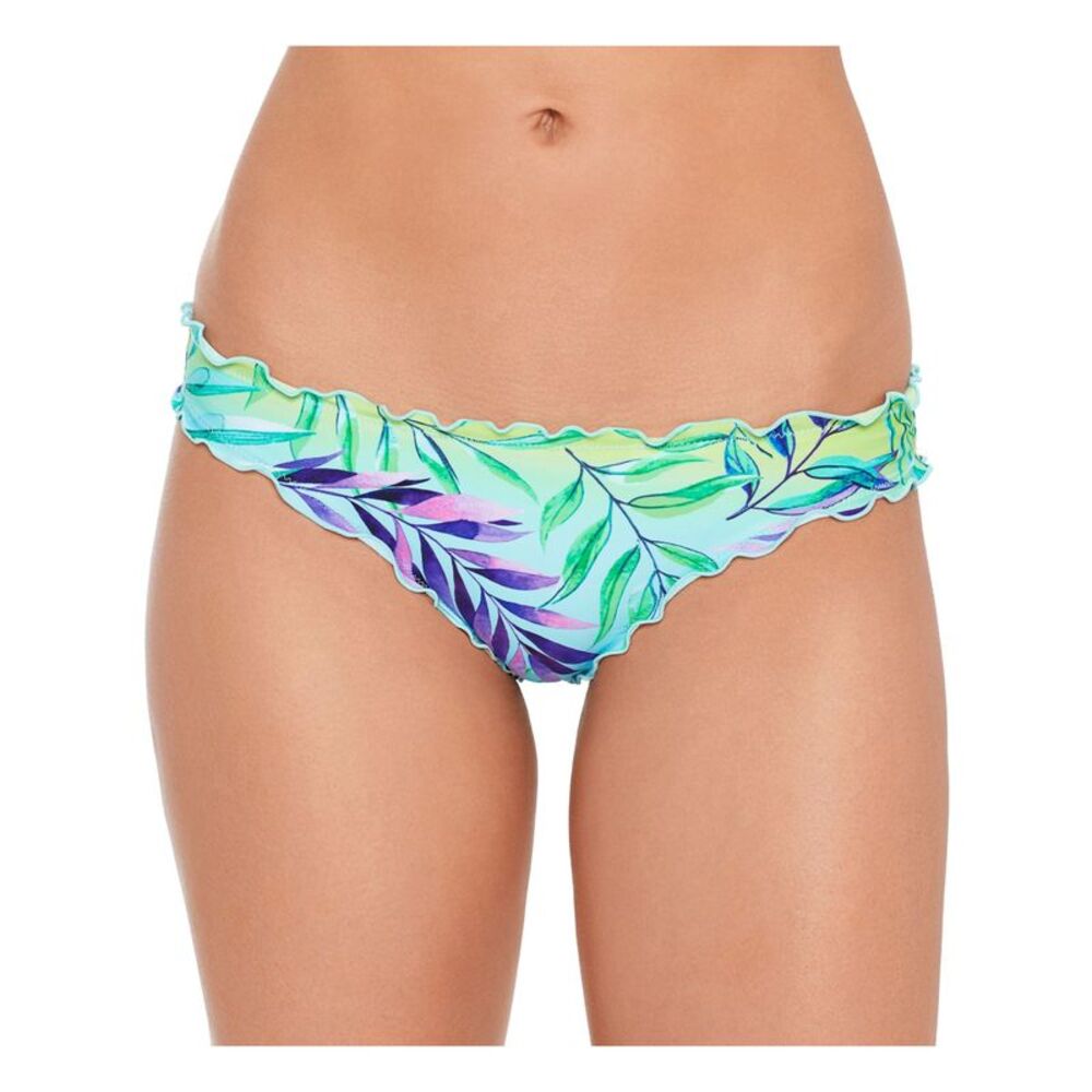 SALT + COVE Women's Aqua Skimpy Bottom Coverage Hipster Swimsuit Bottom M